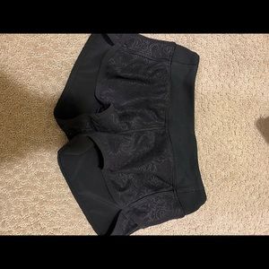 ivivva black lace athletic shorts girl size 8